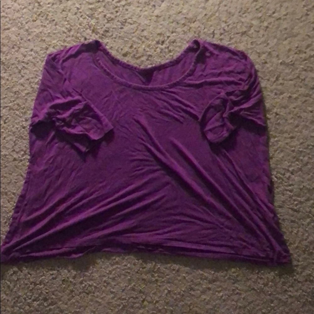 AG Purple Crop Top